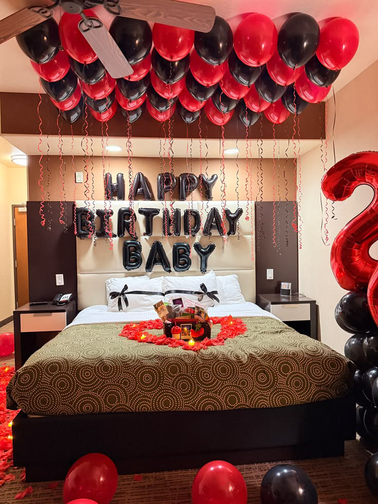 Suite d'anniversaire décorée